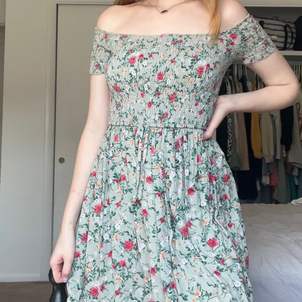 Floral Off the shoulder Dress
